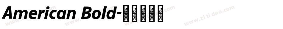 American Bold字体转换